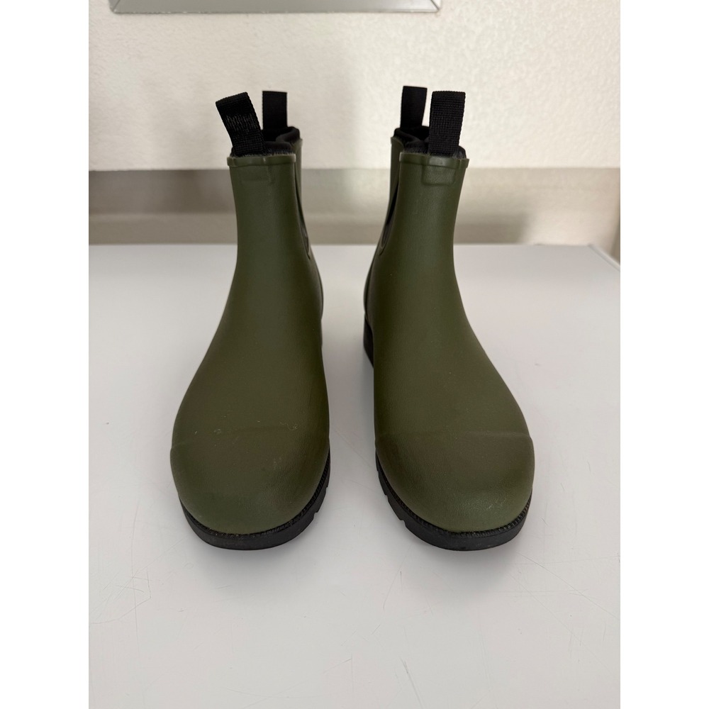 Quince Any-Weather Ankle Rain Boots Olive Green Waterproof Chelsea Boots